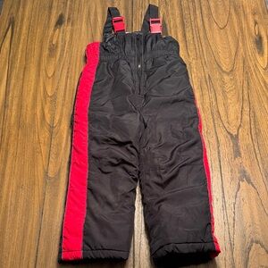 Source Unknown Black and Red Kids Overalls
